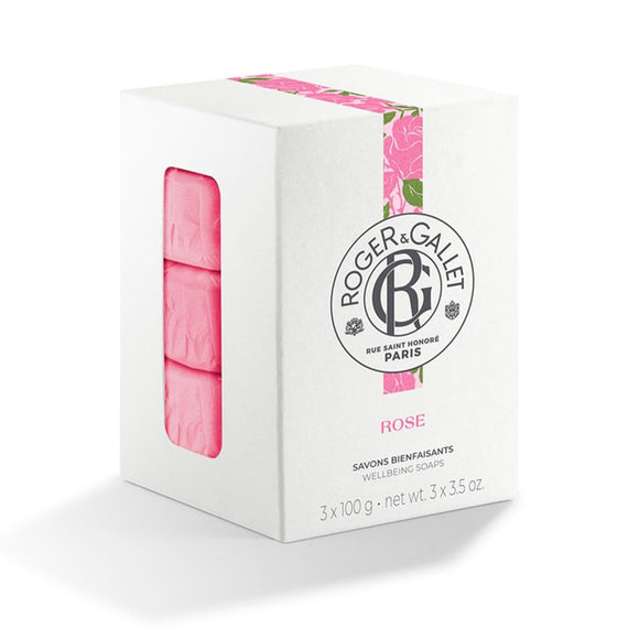 Roger & Gallet Soap Set-Rose -3 x 100 grams
