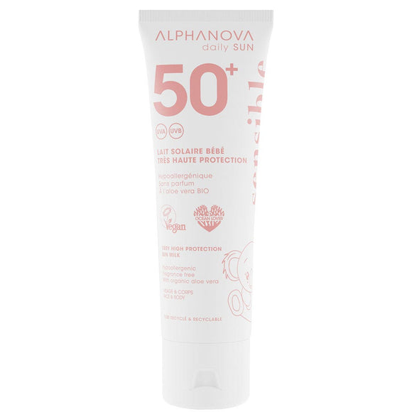 Alphanova Baby Very High Protection Sun Milk Spf50+ Organic - 50ml