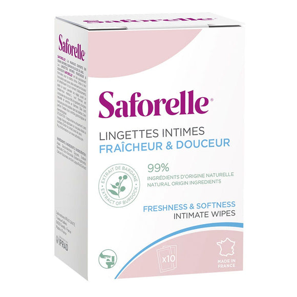 Saforelle Intimate Wipes -10 Wipes