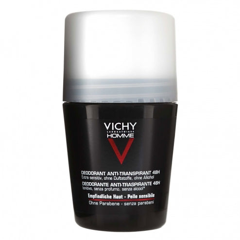 Vichy Homme 48H Roll-On Deodorant-Sensitive Skin -50ml