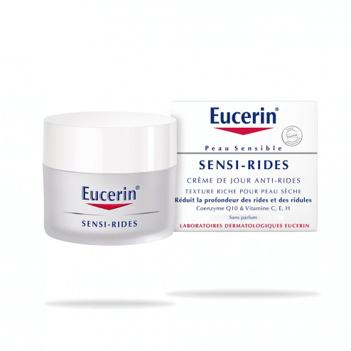 Eucerin Sensi-Rides Anti-Wrinkle Day Care SPF15-Dry Skin -50ml