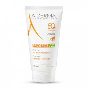 A-Derma Solaire Protect AD Cream SPF50 Fragrance Free -150ml