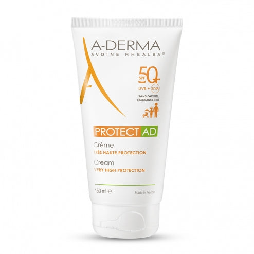 A-Derma Solaire Protect AD Cream SPF50 Fragrance Free -150ml
