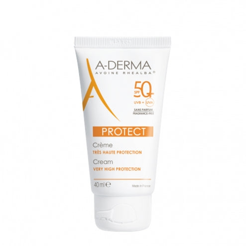 A-Derma Solaire Protect Cream SPF50 Fragrance Free -40ml