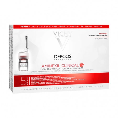 Vichy Dercos Aminexil Clinical 5-Women 21 x 6ml