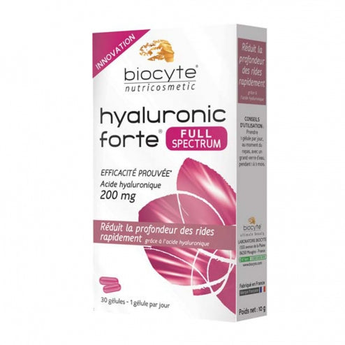 Biocyte Hyaluronic Forte Full Spectrum-200mg -30 Gel Capsules