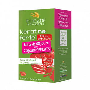 Biocyte Keratine Forte Full Spectrum-1000mg -120 Gel Capsules