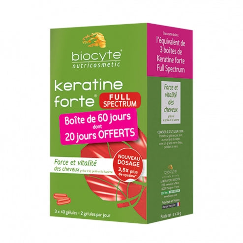 Biocyte Keratine Forte Full Spectrum-1000mg -120 Gel Capsules