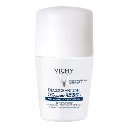 Vichy 24H Dry Touch Roll-On Deodorant-Aluminum Salt Free -40ml