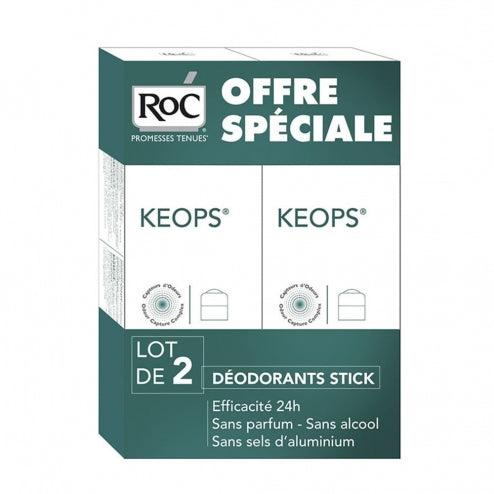 RoC KEOPS Deodorant Stick -2 x 40ml