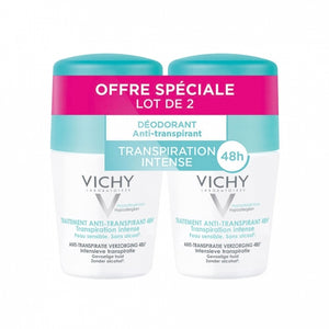 Vichy 48H Intense Anti-Perspiration Deodorant -2 x 50ml