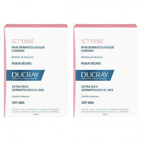 Ducray Ictyane Ultra Rich Dermatological Soap -2 x 100 grams