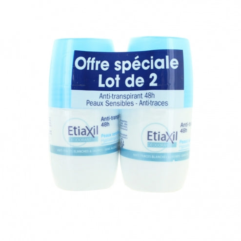 Etiaxil Anti-Perspirant Deodorant Roll-On 24H -2 x 50ml