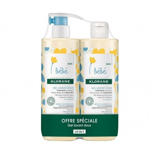 Klorane Baby Gentle Cleansing Gel -2 x 500ml – The French Cosmetics Club