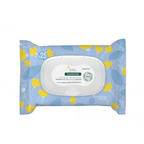 Klorane Baby Gentle Cleansing Pads -25 Pads