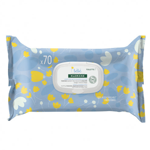 Klorane Baby Gentle Cleansing Pads -70 Pads