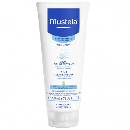Mustela 2 in 1 Hair and Body Cleansing Gel -200ml