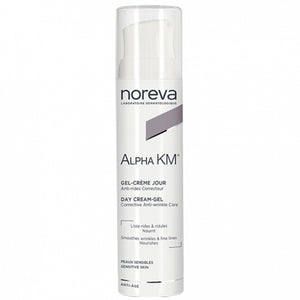 Noreva Alpha KM Anti-Age Day Cream-Gel Corrective Anti-Wrinkle Care-Sensitive Skin -30ml