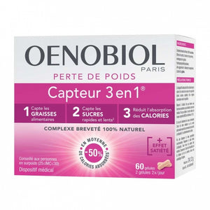 Oenobiol Weight Loss Capteur 3 in 1 - 60 Capsules