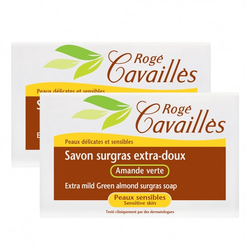 Roge Cavailles Ultra Rich Soap-Green Almond -4 x 250 grams