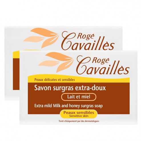 Roge Cavailles Ultra Rich Soap-Milk and Honey -2 x 250 grams