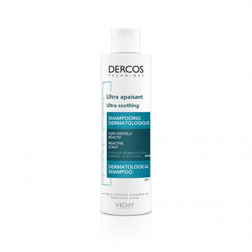 Vichy Dercos Ultra Soothing Shampoo-Normal to Oily Hair -200ml