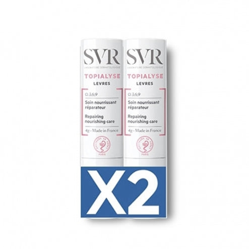 SVR Topialyse Nourishing Lip Stick -2 x 4 grams