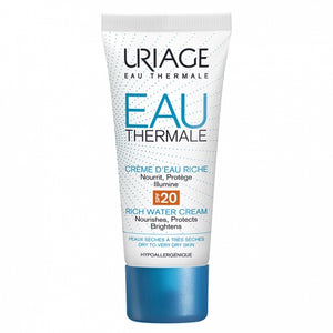 Uriage Water Cream SPF20-Rich-Dry to Very Dry Skin -40ml